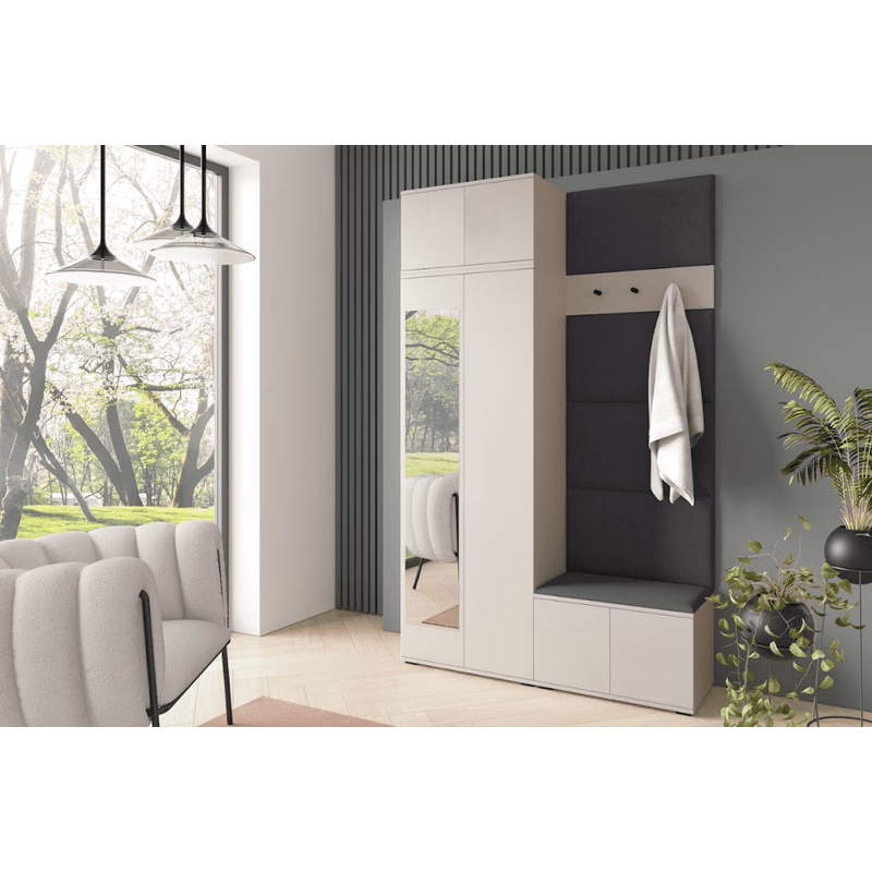 ArtPK Predsieň BIANCO 4 | cashmere so zrkadlom Farba: Trinity 15