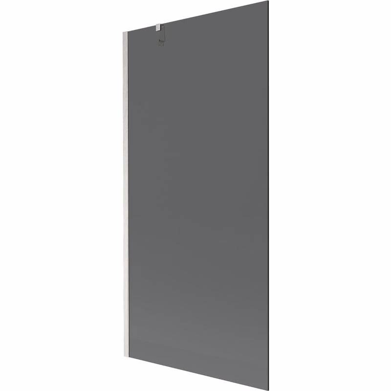 MEXEN/S - Next vaňová zástena FIX 90 x 150, grafit, nikel kartáčovaná 895-090-000-00-40-97