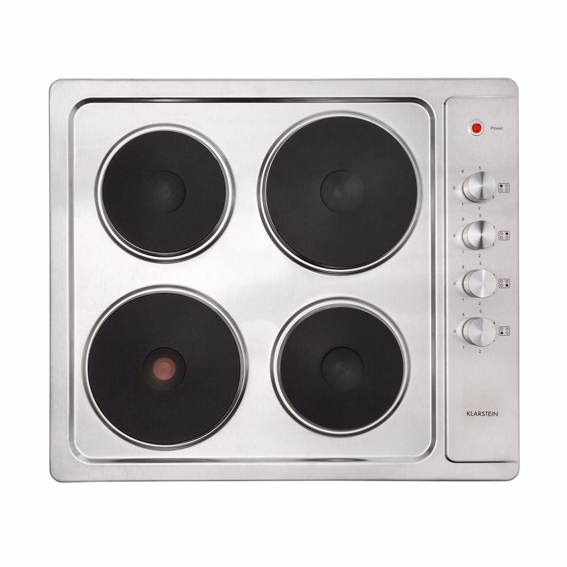 Klarstein Appetito 4, elektrická varná doska, 5500 W, 4 platne, 6 stupňov výkonu, nehrdzavejúca oceľ