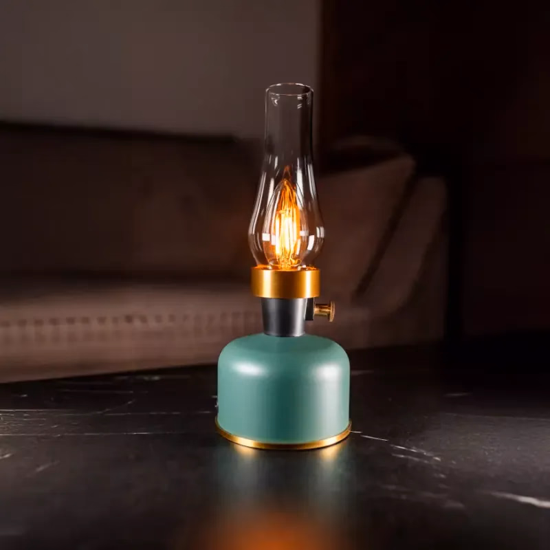 Stolová lampa OLIA USB IP44 green