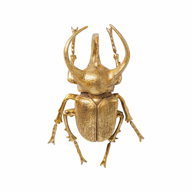 Atlas Beetle dekorácia na stenu zlatá