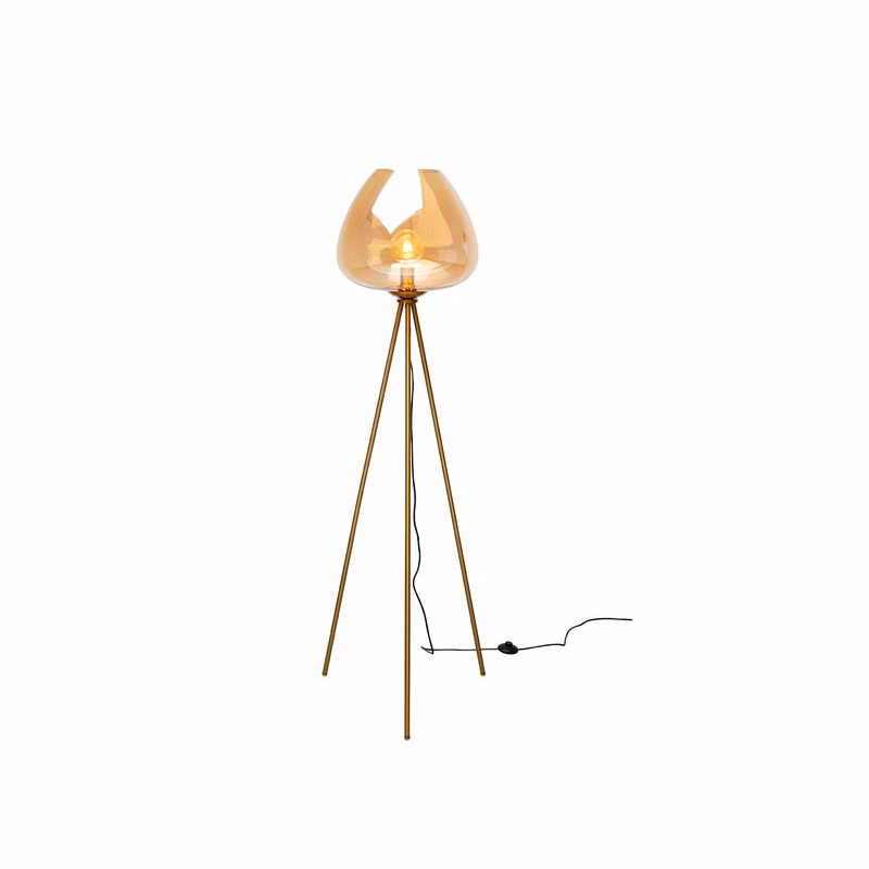 Sphere stojacia lampa jantárová 146 cm