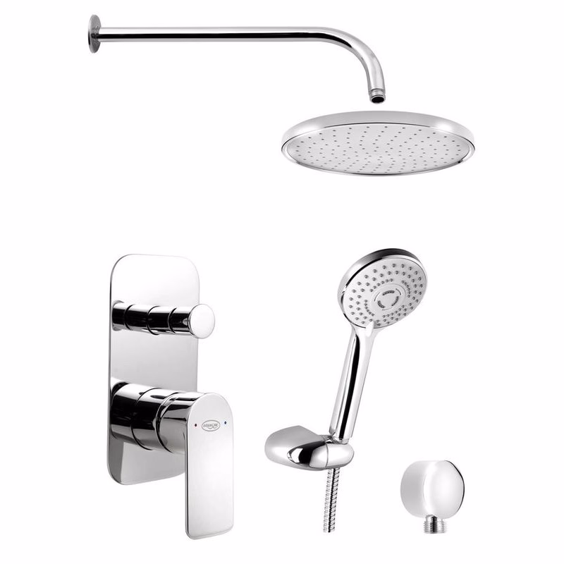 AQUALINE AQUALINE - DAPHNE podomietkový sprchový set s pákovou batériou, 2 výstupy, chróm DH943