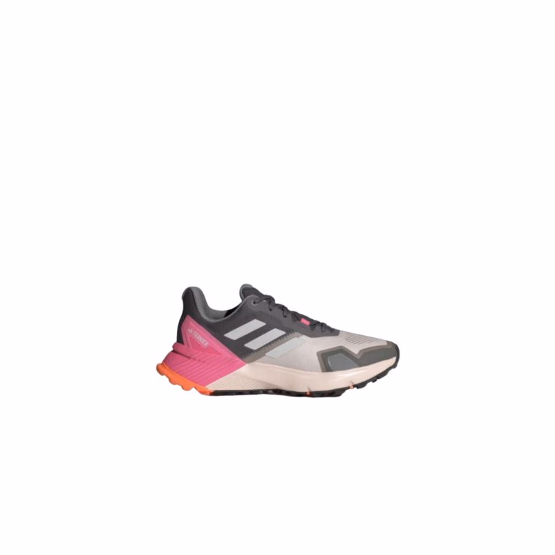 Dámska bežecká trailová obuv ADIDAS Terrex Soulstride putty mauve grey one pink fusion