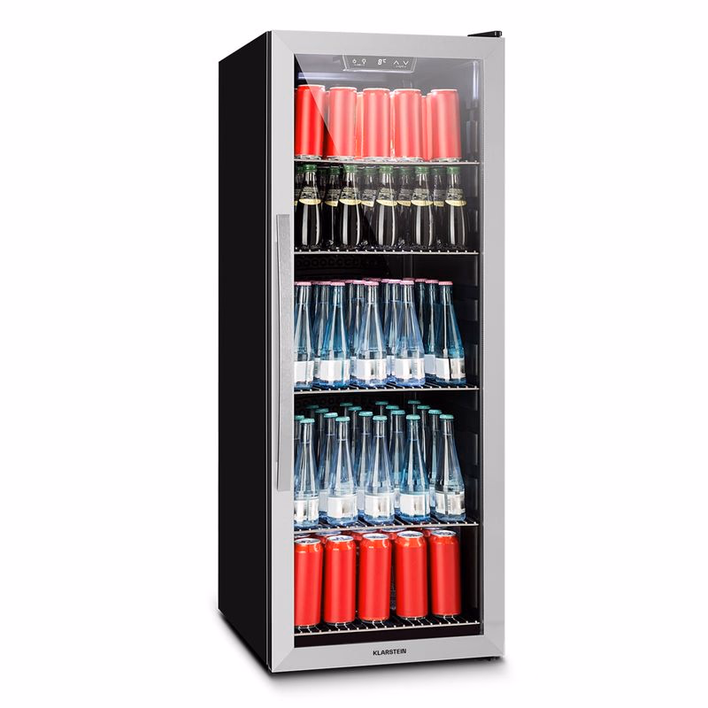 Klarstein Beersafe 6XL, chladnička na nápoje, 171 l, 0-10°C, sklo, energet. trieda G, nehrdzavejúca oceľ