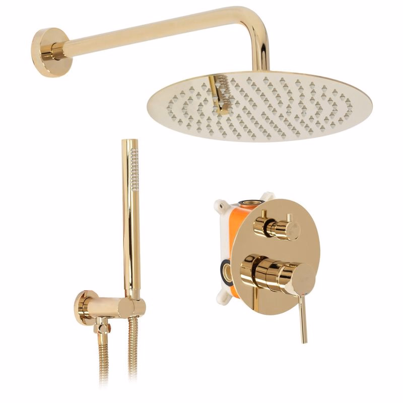 REA REA - Sprchový set pod omietku Lungo zlatý + box REA-P4110