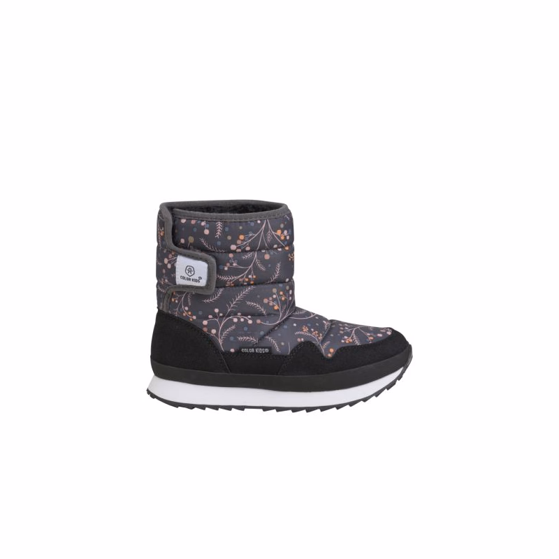 Dievčenské vysoké zimné topánky COLOR KIDS Boots W. 1 velcro, phantom