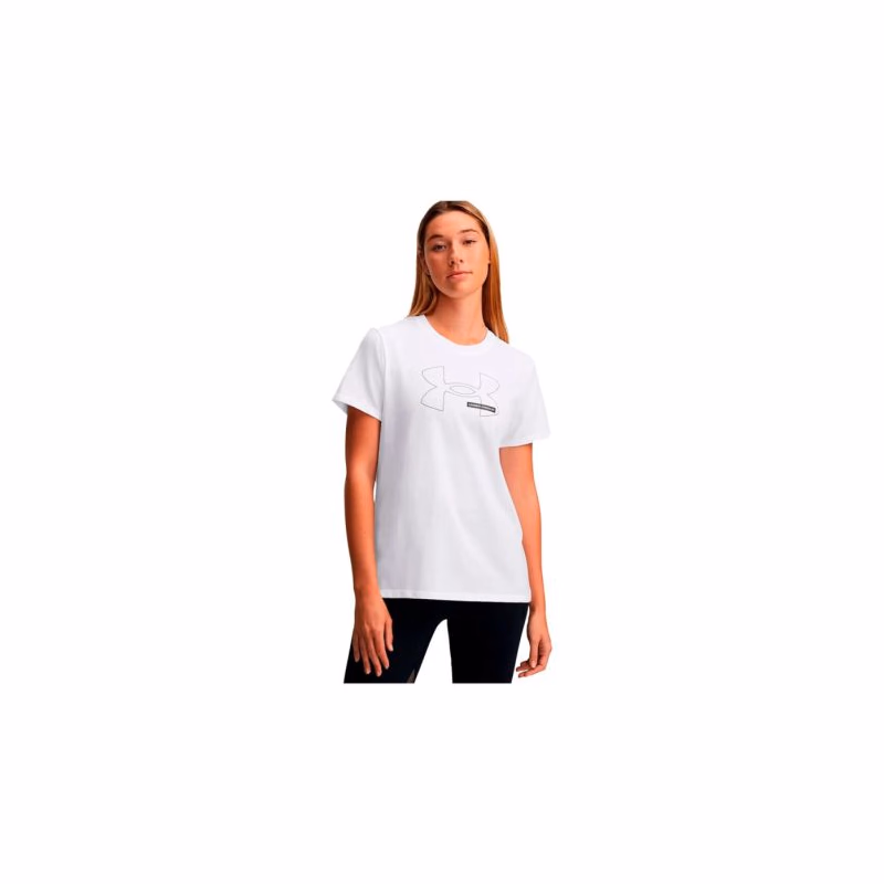 Dámske tričko s krátkym rukávom UNDER ARMOUR UA Rival Outline SS-WHT