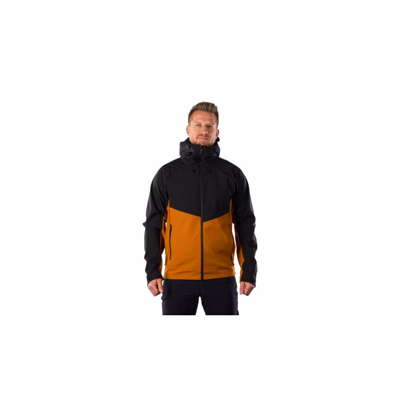 Pánska turistická bunda s kapucňou NORTHFINDER CLIFTON 519cinnamonblack