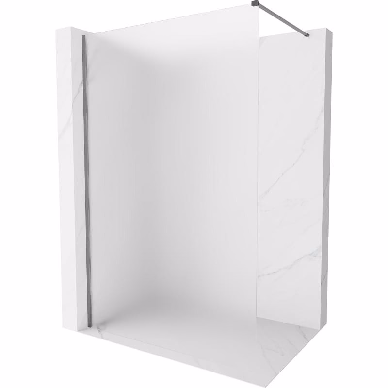 MEXEN/S - Kyoto-X Sprchová zástena WALK-IN 60 x 200, dekor 10 mm, grafit metal 800-060-101-95-30-X