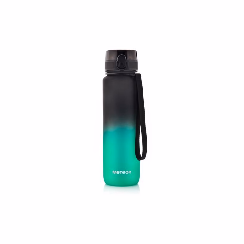 Tritánová športová fľaša MTR, 1000 ml, Čierno-zelená