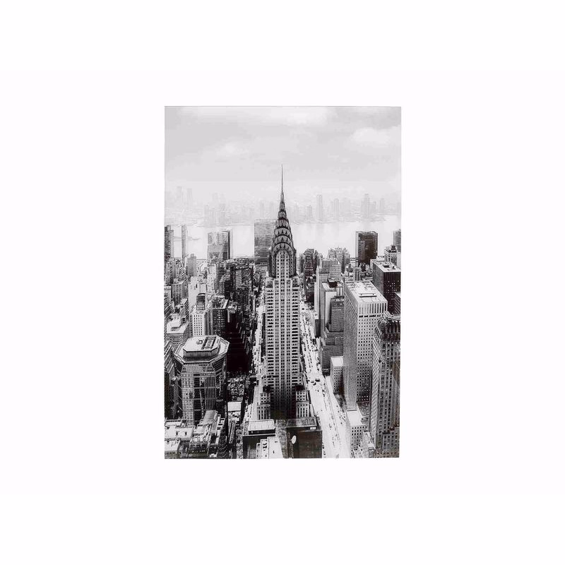 Manhattan obraz sklenený  čiernobiely 120x80 cm