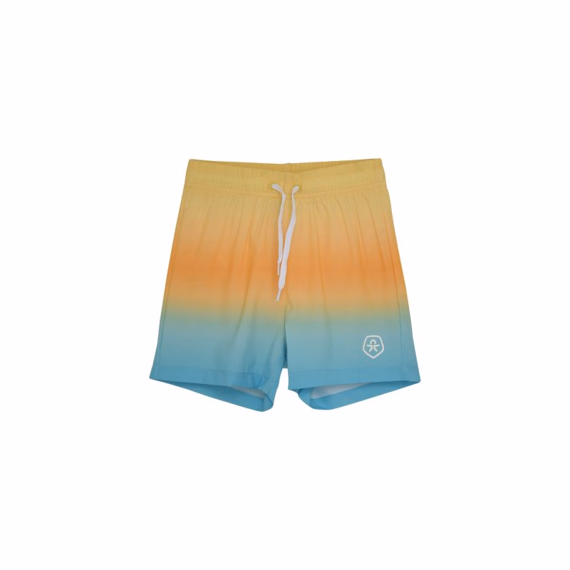 Plavky COLOR KIDS Swim Shorts, AOP & Magic-3520-Orange Pop