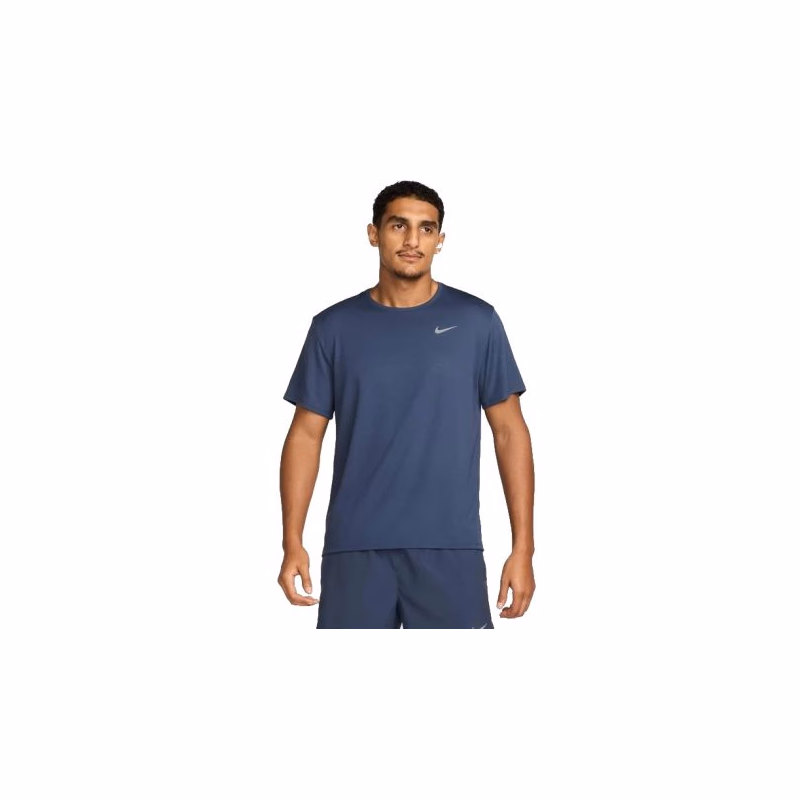 Pánske bežecké tričko s krátkym rukávom NIKE M NK DF UV MILER SS THUNDER BLUE REFLECTIVE SILV