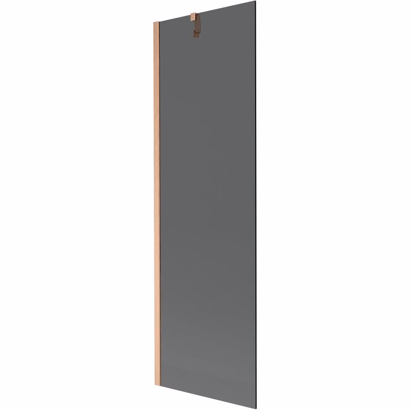 MEXEN/S - Next vaňová zástena FIX 60 x 150, grafit, meď kartáčovaná 895-060-000-00-40-65