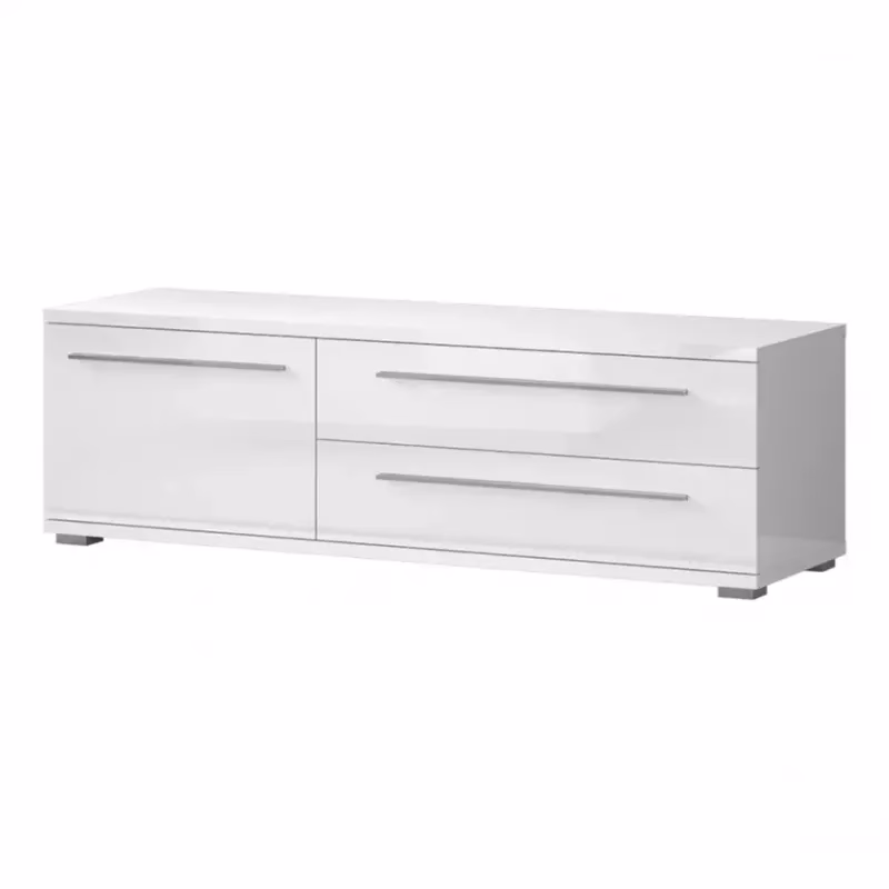 TV stolík Piano TV150-1K2F/PN-70/KA/70 lakované crystal white