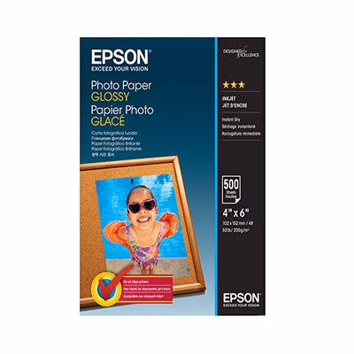 Epson Photo Paper, C13S042549, foto papier, lesklý, biely, 10x15cm, 4x6", 200 g/m2, 500 ks, atramentový