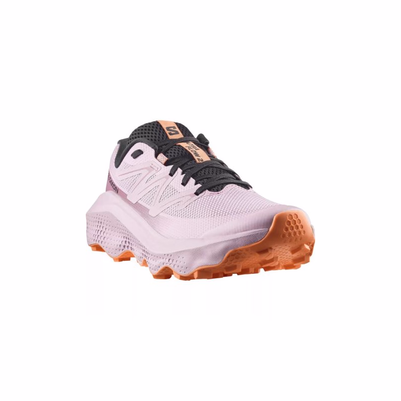 Dámska bežecká trailová obuv SALOMON Ultra Flow 2 W dawn pink black nectarine
