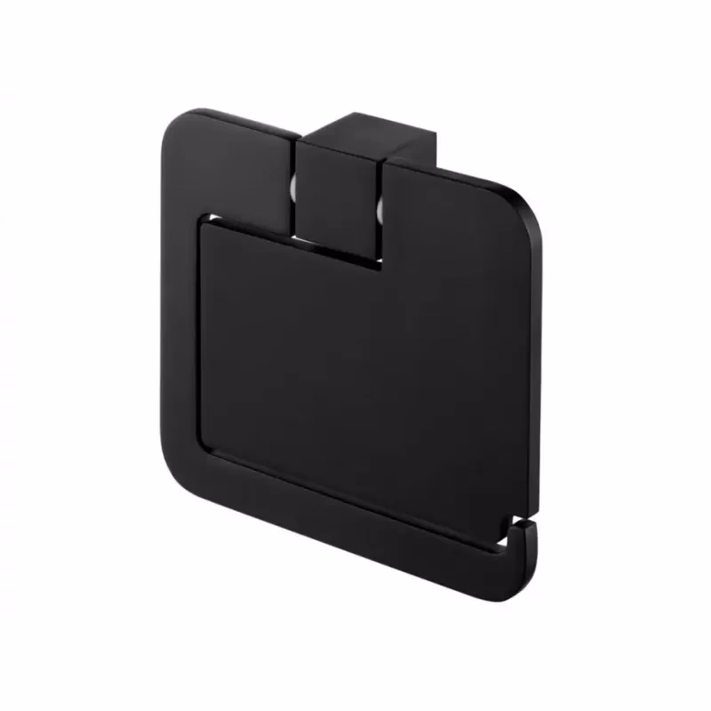 FUTURA BLACK Držiak na toaletný papier s krytom čierny 02961