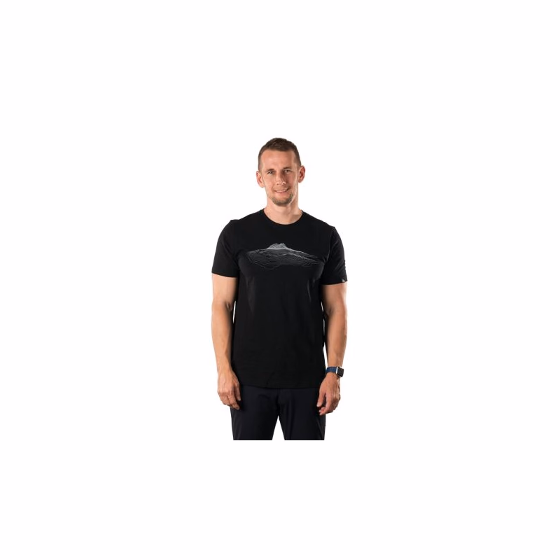 Pánske turistické tričko s krátkym rukávom NORTHFINDER JACINT-301darkgrey