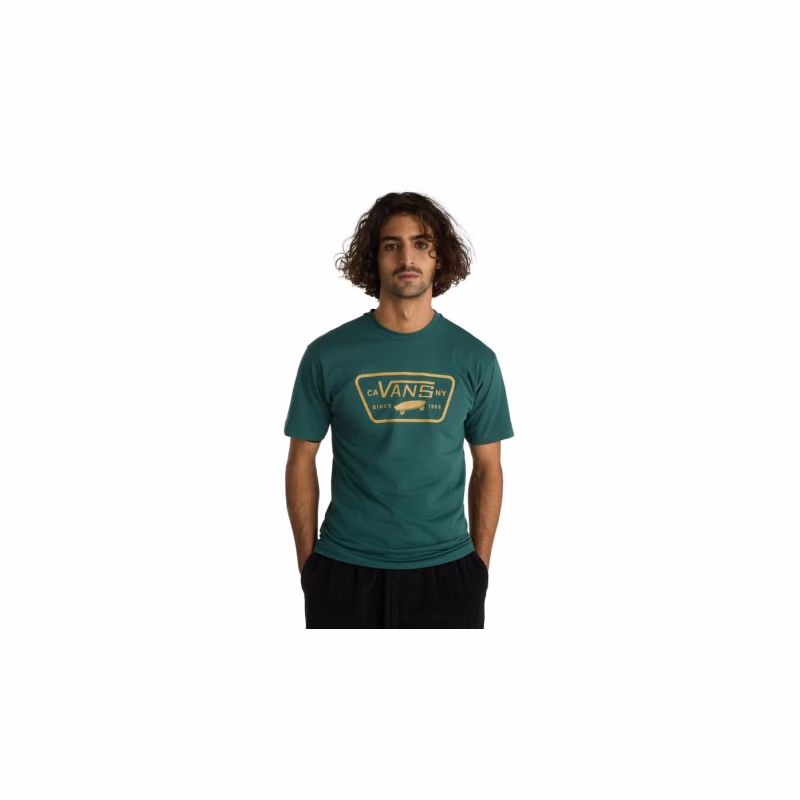 Pánske tričko s krátkym rukávom VANS MN FULL PATCH-BISTRO GREEN