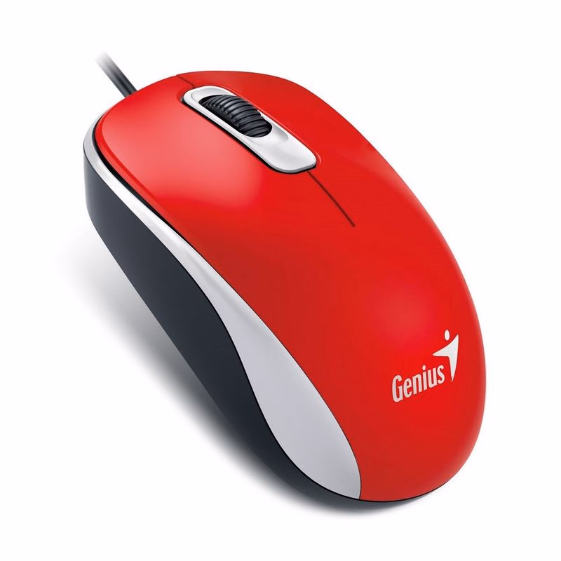 GENIUS myš DX-110, drôtová, 1000 dpi, USB, červená