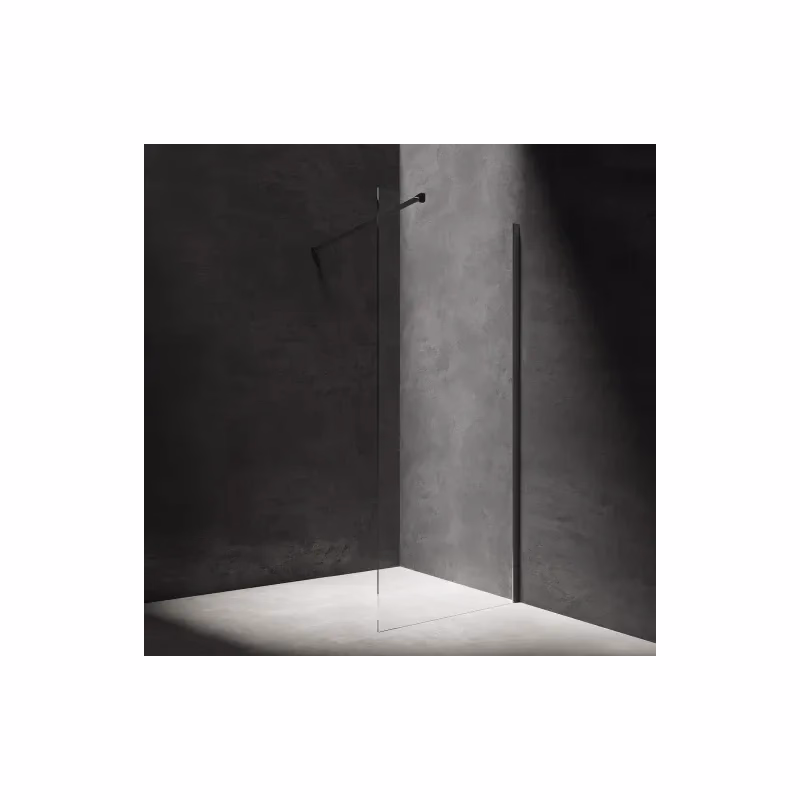 OMNIRES - MARINA walk-in, 100 cm čierna mat / transparent /BLMTR/ DNR10XBLTR