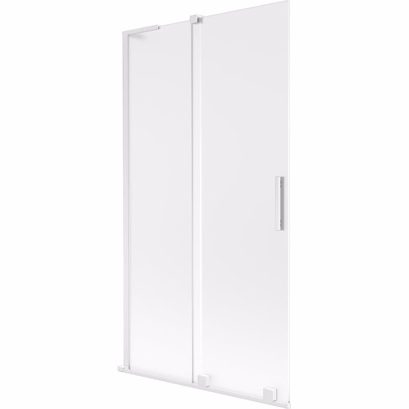 MEXEN/S - Velar L dvojkrídlová posuvná vaňová zástena 100 x 150, dekor, biela 896-100-003-31-20