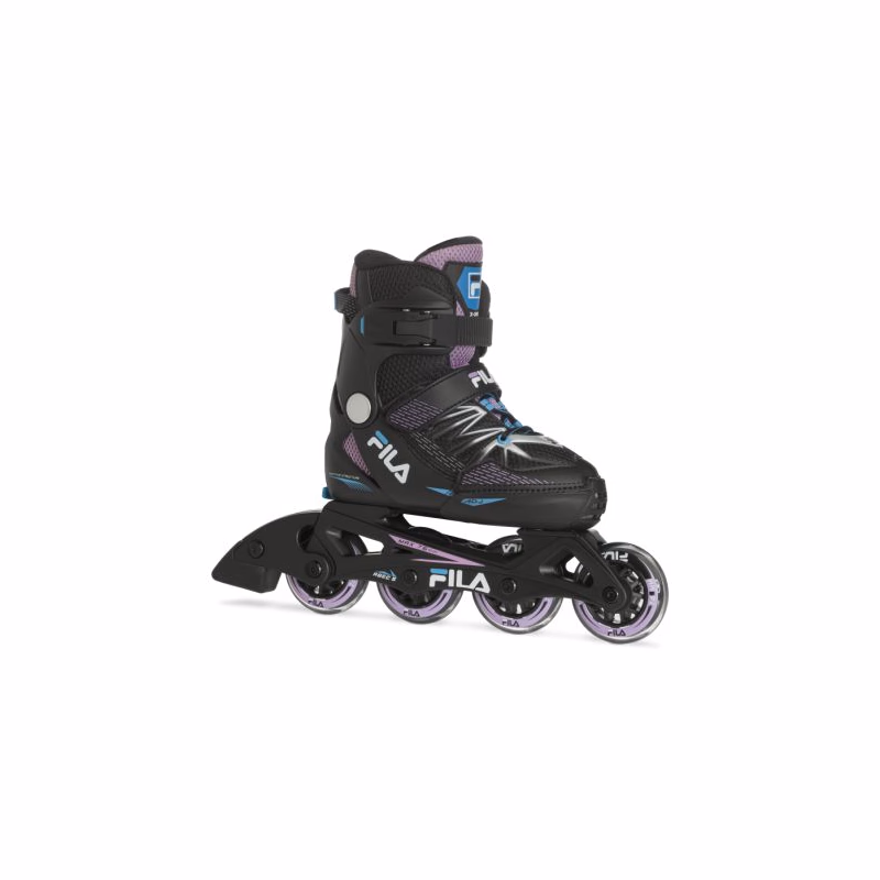 Juniorské kolieskové korčule FILA SKATES X-ONE G BLACK PINK LIGHTBLUE