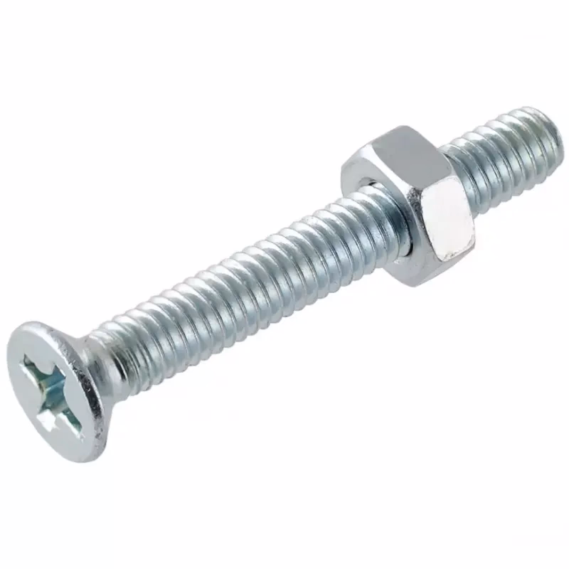 Skrutka plochá hlavička pozink. M5x40mm