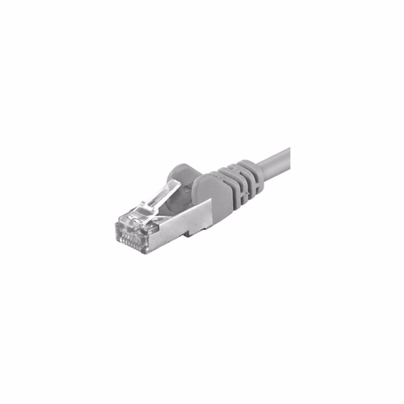 Premiumcord Patch kábel CAT 6a S-FTP, RJ45-RJ45, LSOH, AWG 26/7 15m šedá