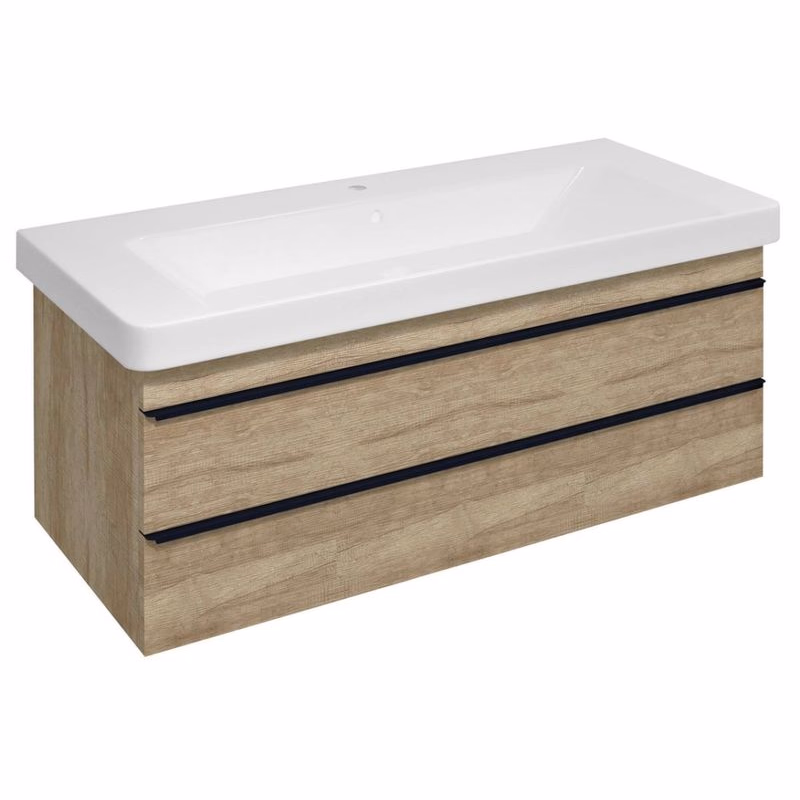 SAPHO - SITIA umývadlová skrinka 101,4x50x44,2cm, 2x zásuvka, dub Alabama SI105-2222