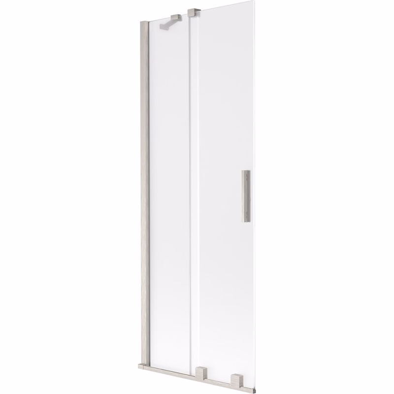 MEXEN/S - Velar dvojkrídlová posuvná vaňová zástena 70 x 150, dekor, nikel kartáčovaný 896-070-000-31-97