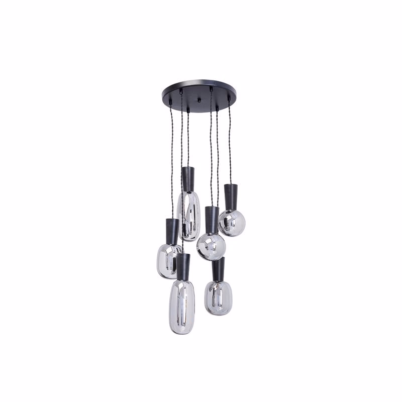 Romeo závesná lampa sivá Ø38 cm