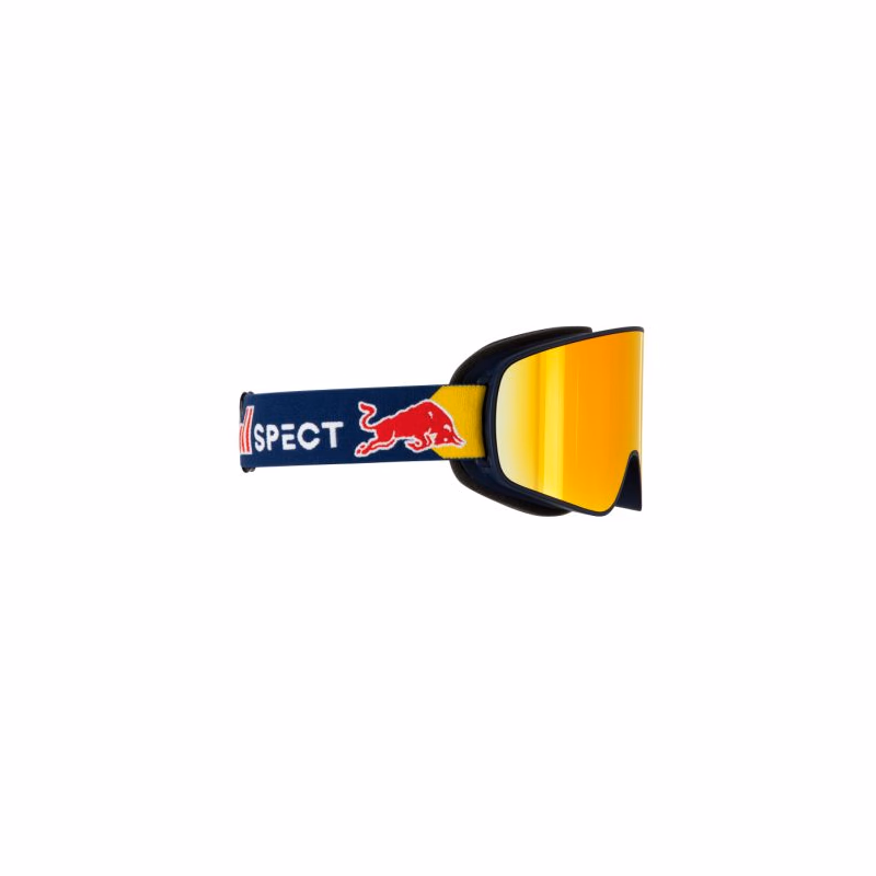 Lyžiarske okuliare RED BULL SPECT RUSH-14RE2, blue red snow - orange with red mirror cat. S2
