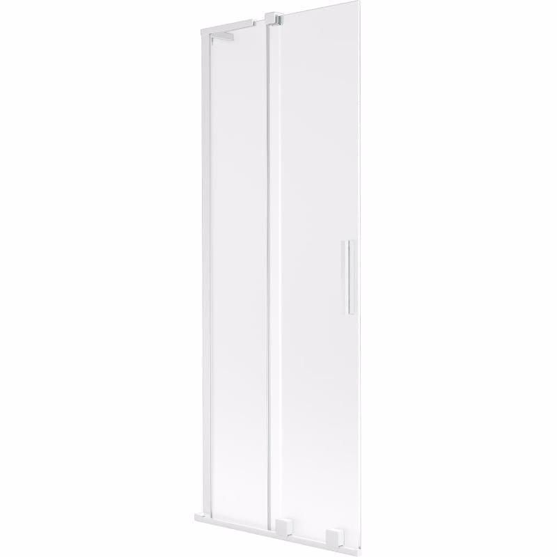 MEXEN/S - Velar L dvojkrídlová posuvná vaňová zástena 70 x 150, dekor, biela 896-070-003-31-20