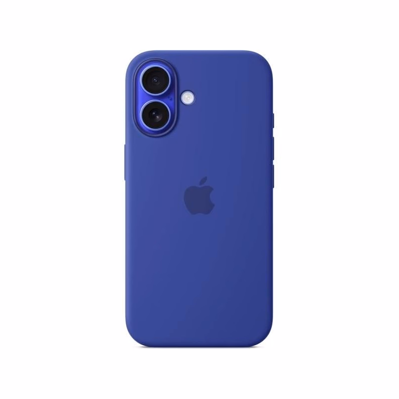 iPhone 16 Plus Silicone Case with MS - Ultramarine