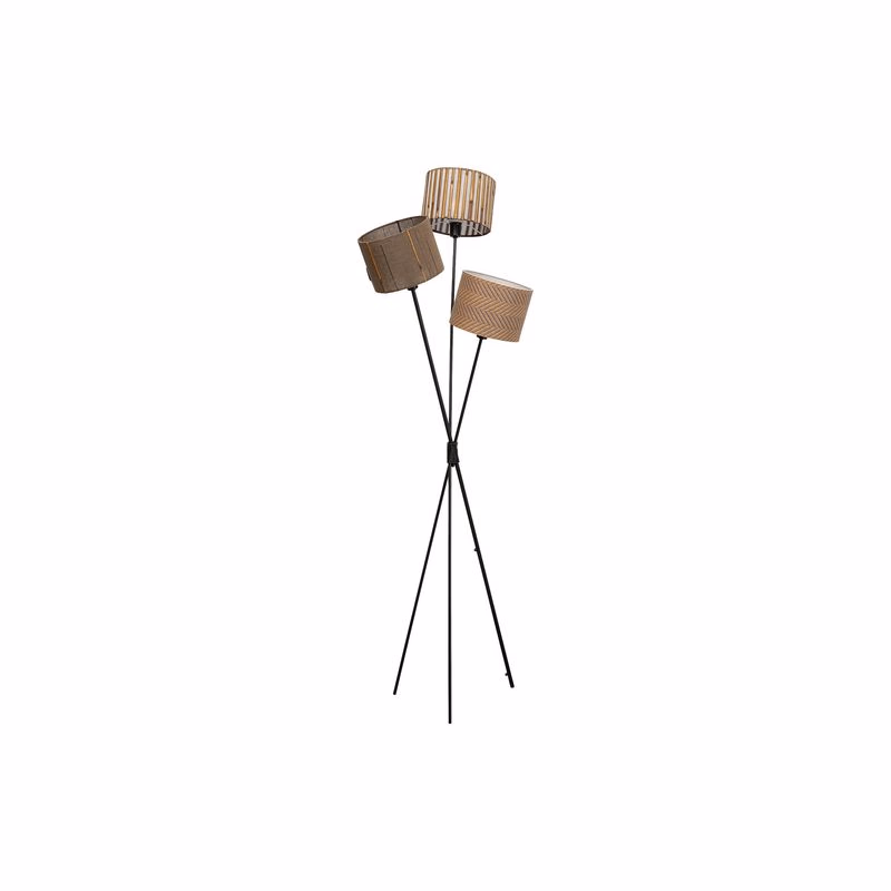 Cannes Trio stojacia lampa hnedá 145 cm