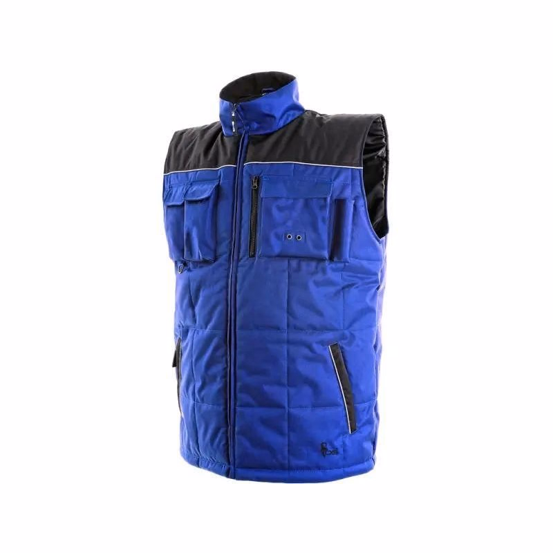 Pánska zimná vesta SEATTLE, modro-čierna, vel. 3XL