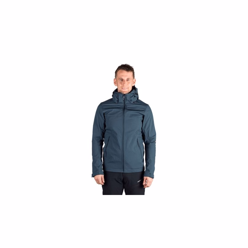 Pánska turistická softshellová bunda NORTHFINDER ANTONI-299darkdenim