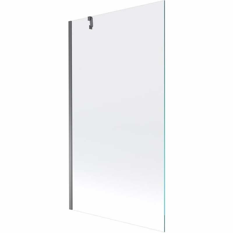 MEXEN/S - Next vaňová zástena FIX 100 x 150, transparent, grafit metal 895-100-000-00-00-95
