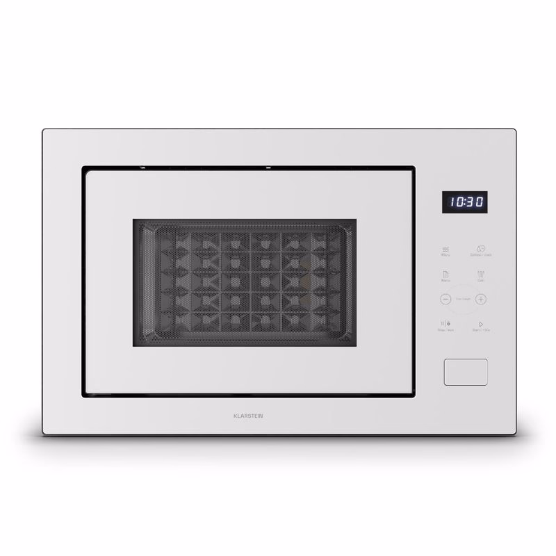 Klarstein Velaire vstavaná mikrovlnná rúra s grilom | 1200 W gril | 850 W mikrovlnná rúra | 60 cm