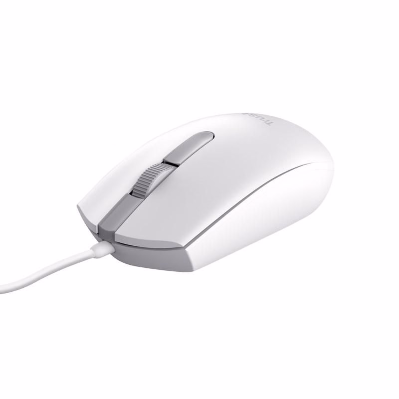 TRUST myš TM-101, optická, ECO, USB, biela