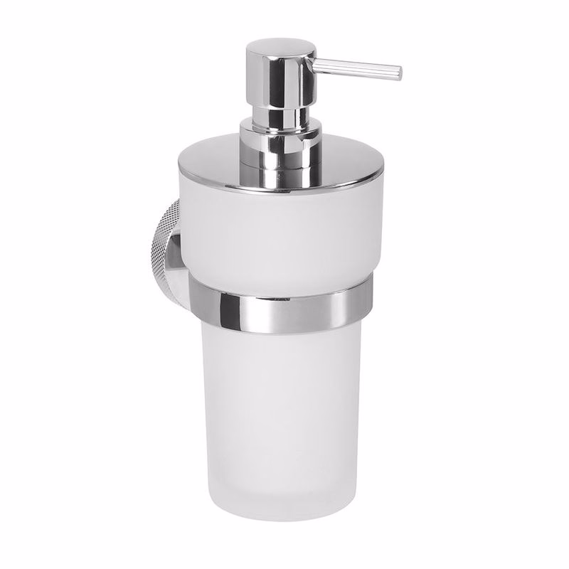 SAPHO - LARISSA mydlenička 250ml, mliečné sklo, chróm WS019