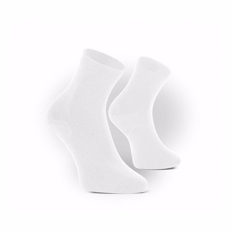 Bambusové ponožky Bamboo medical antibakterial, 3 páry biele veľ. 43-46