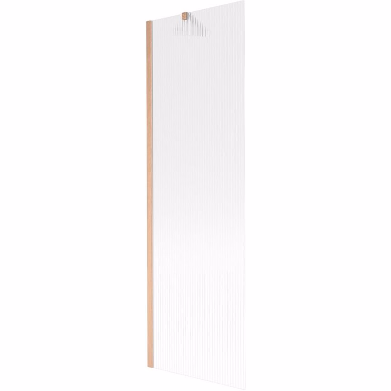 MEXEN/S - Next vaňová zástena FIX 60 x 150, prúžky, meď kartáčovaná 895-060-000-00-09-65