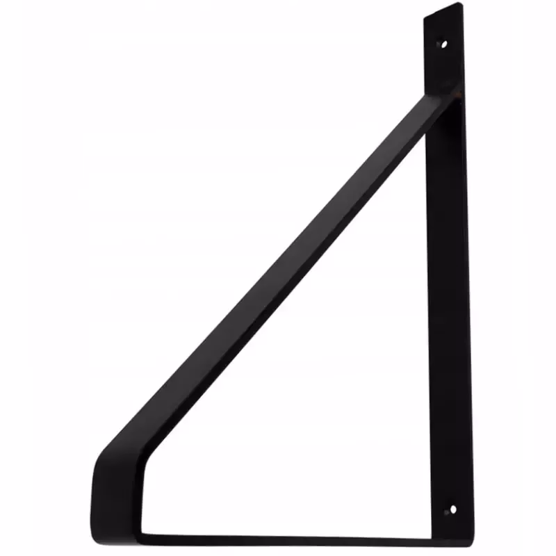 Podpera police GINO 30x22cm, matná čierna