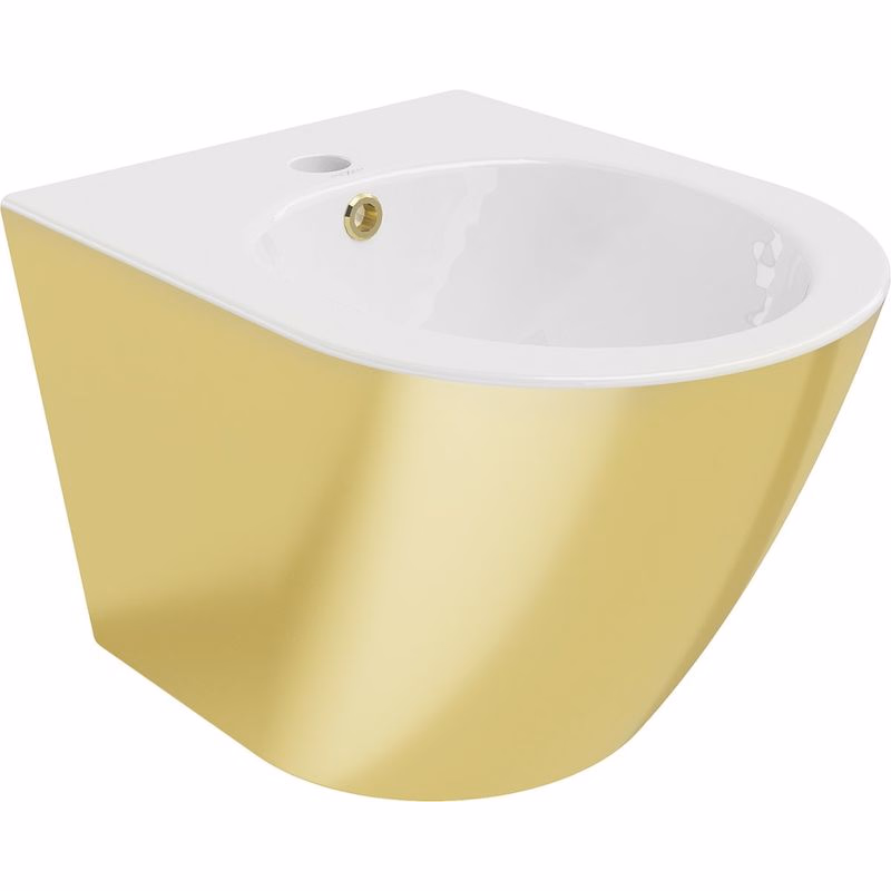 MEXEN - Lena bidet závesný, biela/zlatá 35224806