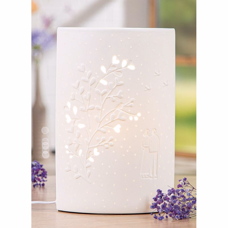Porcelánová stolová lampa "Moments", 28 cm