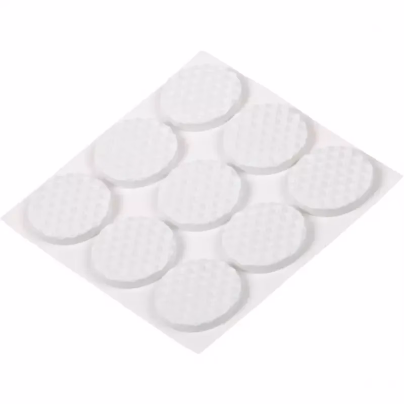 Podložky pod nábytok samolepiace  biele 21 mm 9 ks